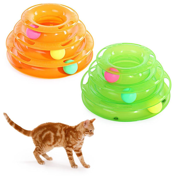 Cat Turntable Scrolling Ball Toy