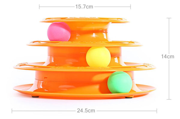 Cat Turntable Scrolling Ball Toy