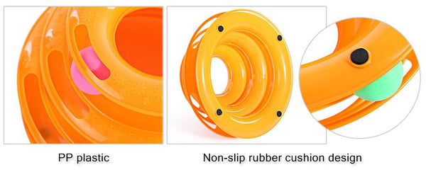 Cat Turntable Scrolling Ball Toy