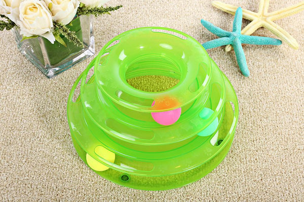 Cat Turntable Scrolling Ball Toy