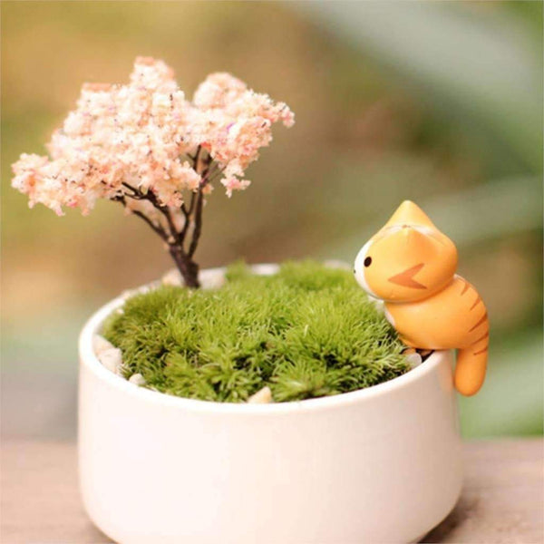 Miniature Home Decorative Cats 6 Pieces