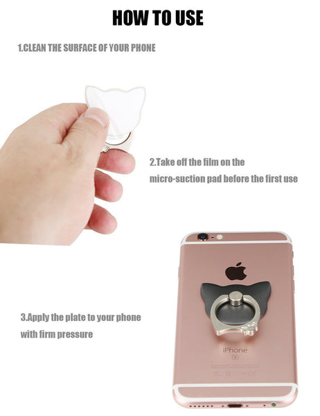 Cat Ring Holder & Stand For Smart Phones