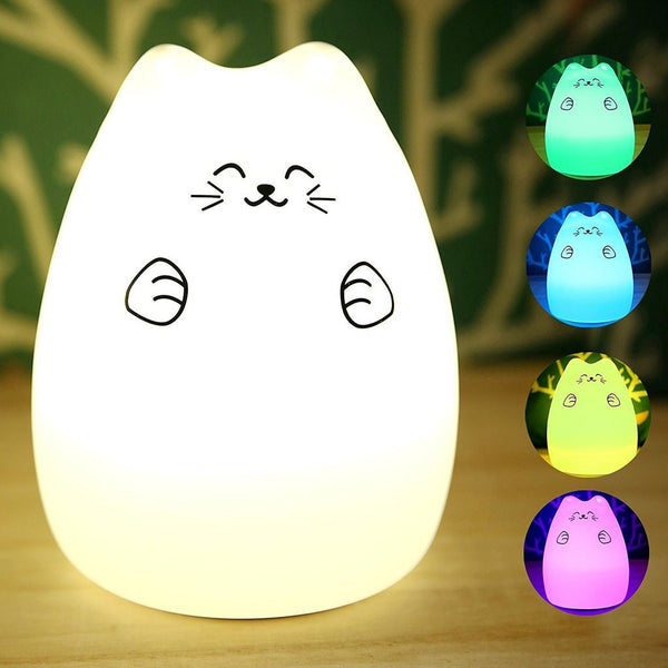 Rechargeable Touch Sensitive Cat LED Night Light