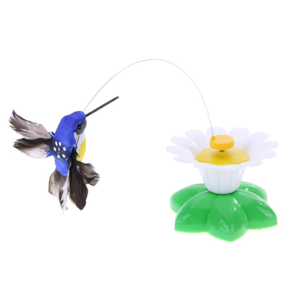 Interactive Cat Toys - Rotating Colorful Butterfly or Hummingbird