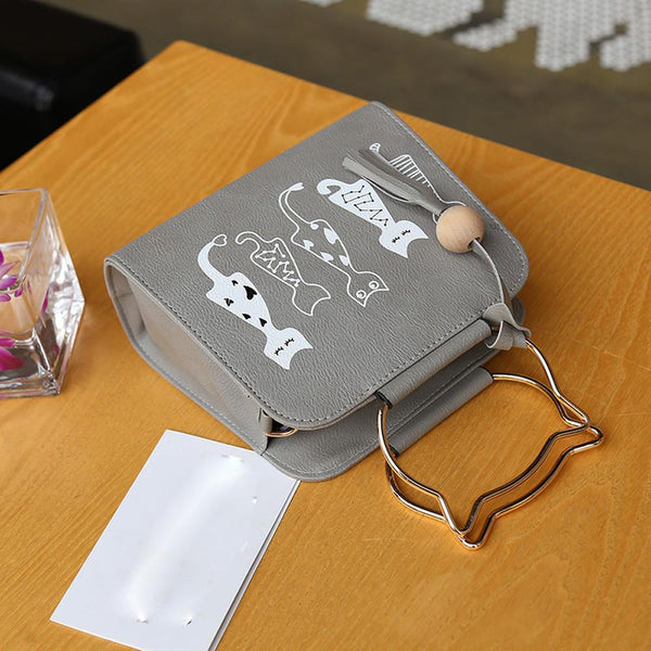 5 Cat Friends Hand/Shoulder Bag