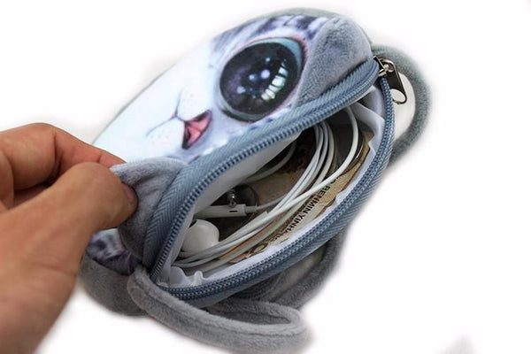 Cute 3D Cat Printed Small Handbag Satchel