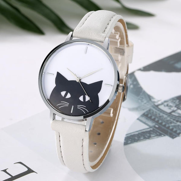 Adorable Cat Face Quartz Wrist Watch