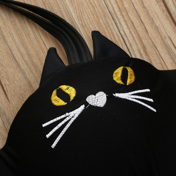 Cute Cat Faces Bikini Swimwear