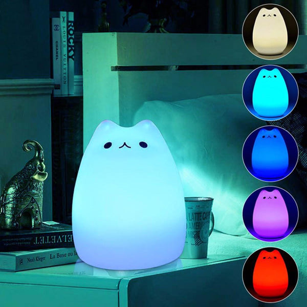 Rechargeable Touch Sensitive Cat LED Night Light