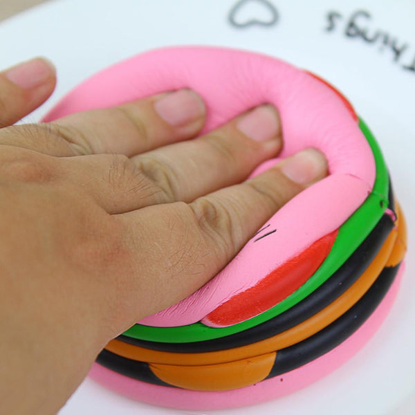 Squishy Cat Hamburger Stress Relief Toy
