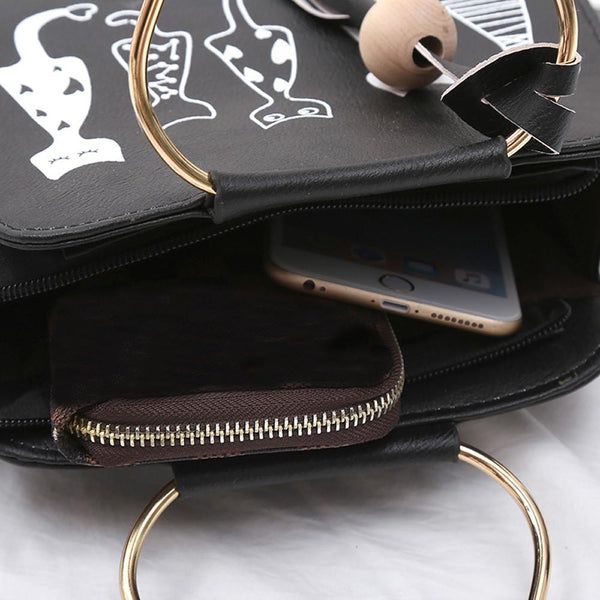 5 Cat Friends Hand/Shoulder Bag
