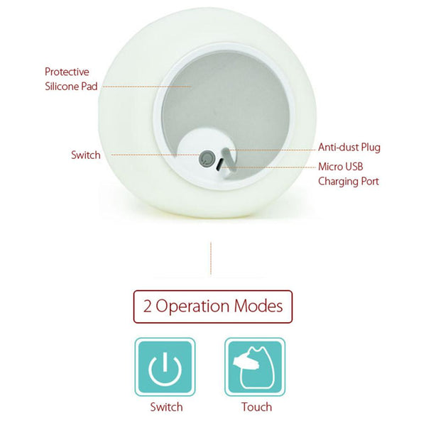 Rechargeable Touch Sensitive Cat LED Night Light
