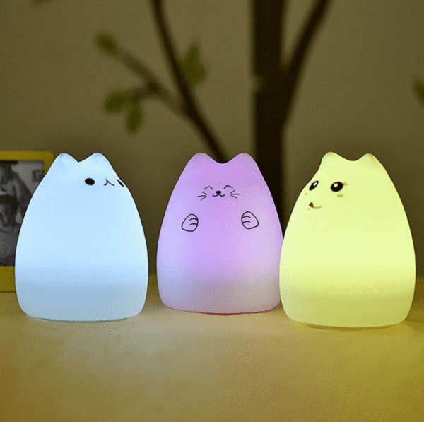 Rechargeable Touch Sensitive Cat LED Night Light