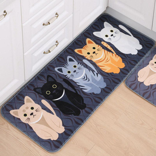 Super Cute Cat Anti Slip Floor Mat