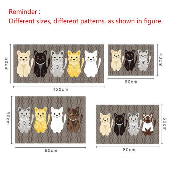 Super Cute Cat Anti Slip Floor Mat