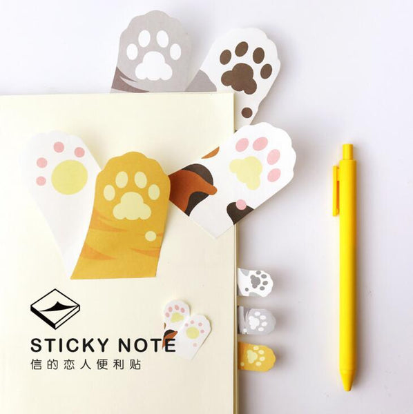 Cute Cat Paw Sticky Note Pads