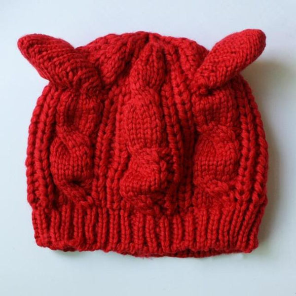 Adorable Cat Ear Knitted Beanies