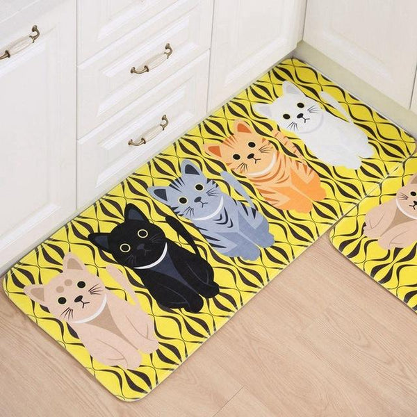 Super Cute Cat Anti Slip Floor Mat