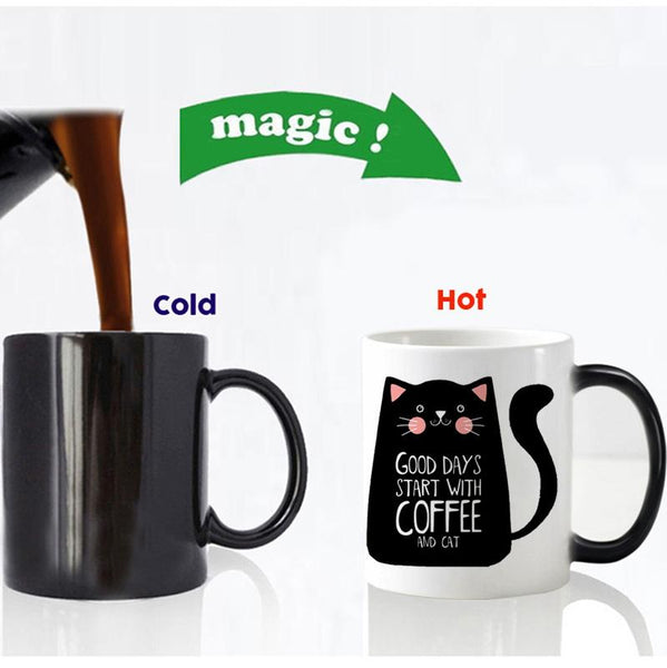 Color Changing Cat Coffee Mug