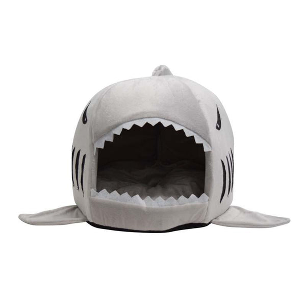 Soft And Cuddly Shark Cat Bed