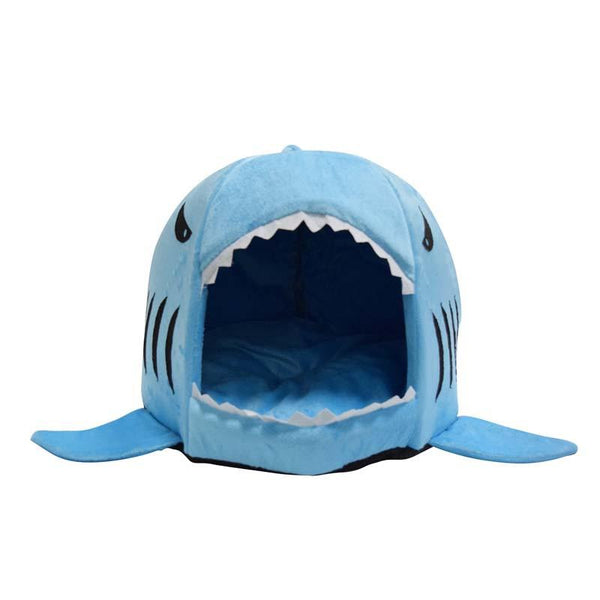 Soft And Cuddly Shark Cat Bed
