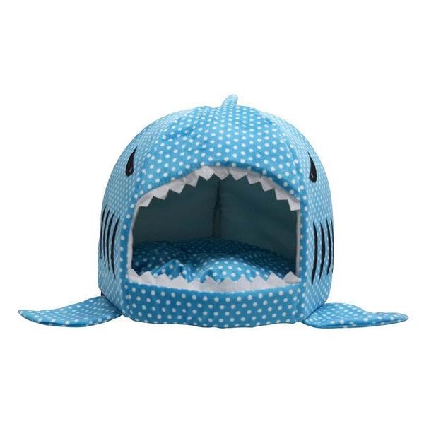 Soft And Cuddly Shark Cat Bed