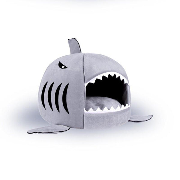 Soft And Cuddly Shark Cat Bed