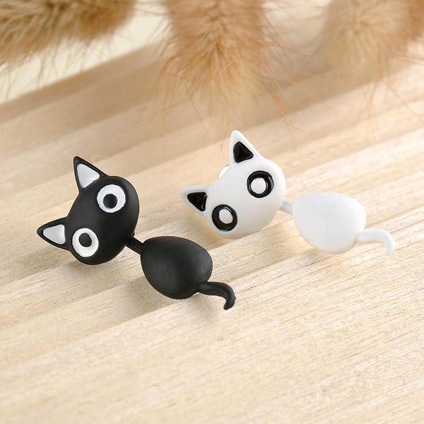 Cute Cat Stud Earrings