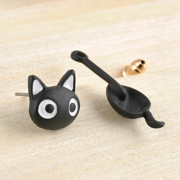 Cute Cat Stud Earrings