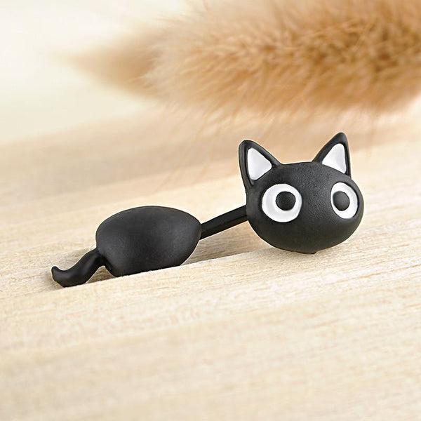 Cute Cat Stud Earrings
