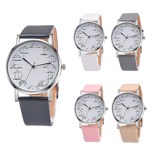 Women's Cute Cats Quartz Wrist Watch