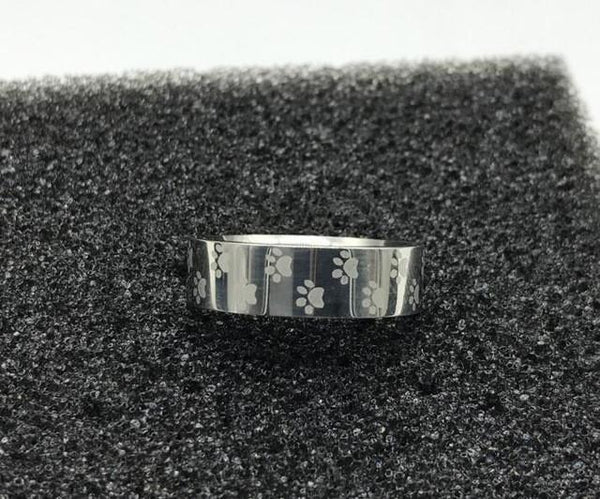 Rainbow Paw Memorial Ring: In Memory Of Your Kitty