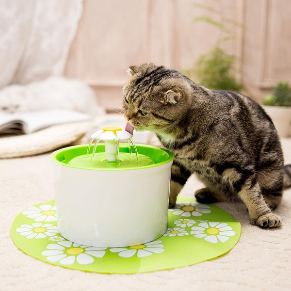 Automatic Drinking Fountain - Flower Style Cat Bowl (1.6L)
