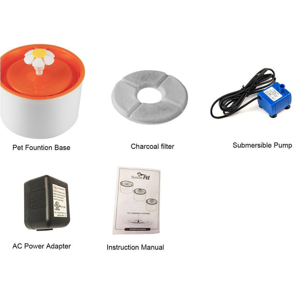Automatic Drinking Fountain - Flower Style Cat Bowl (1.6L)