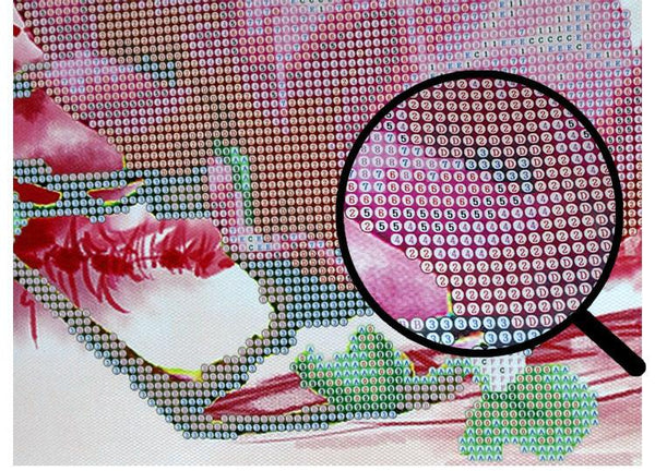 DIY Diamond Painting Flower Cat Mosiac Photo Canvas