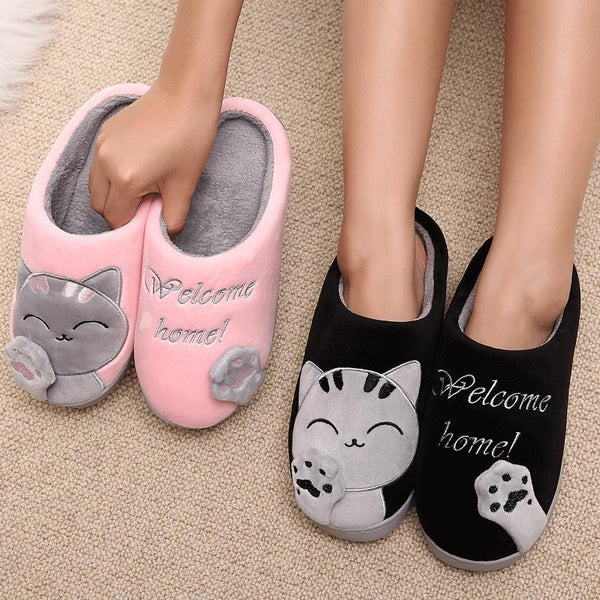 Cozy Indoor Cat Slippers