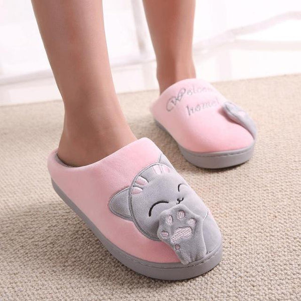 Cozy Indoor Cat Slippers