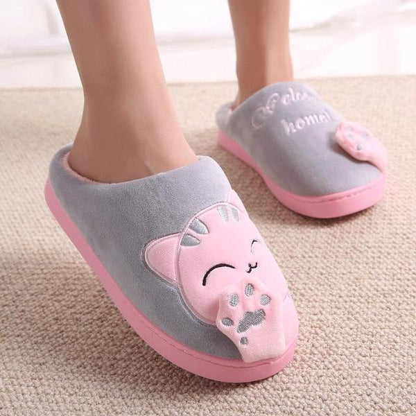 Cozy Indoor Cat Slippers