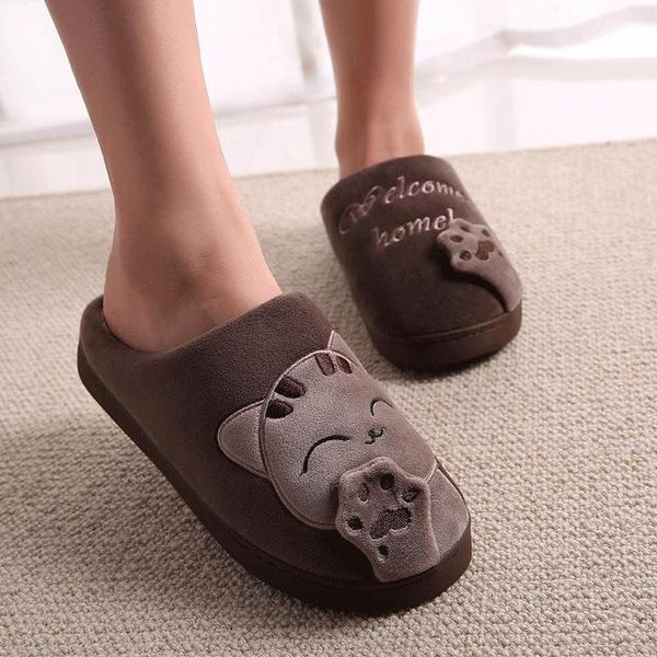 Cozy Indoor Cat Slippers