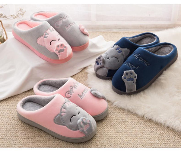 Cozy Indoor Cat Slippers