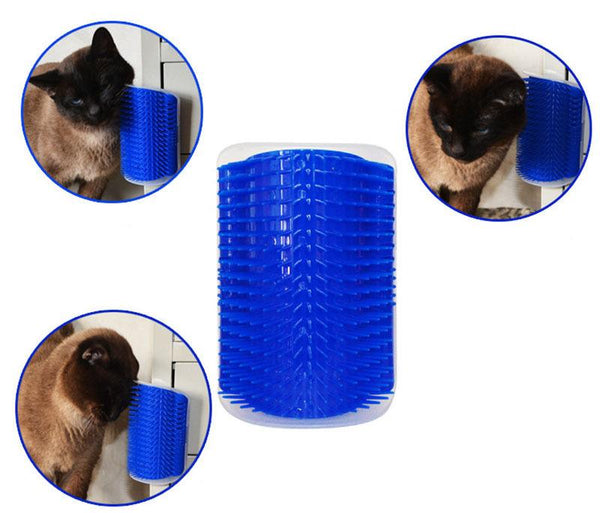 Cat Self Grooming Wall Massage Brush With Catnip