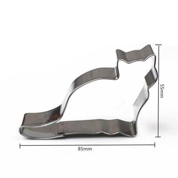 5 Pieces Set of Cat Shaped Cookie Cutter Molds
