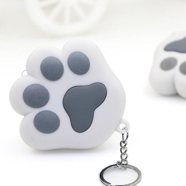 Cute Cat Paw LED Keychain with Sound
