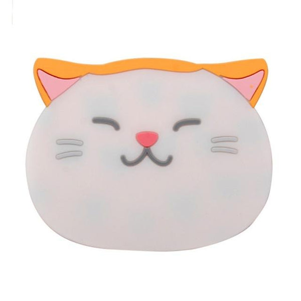 Cute Cat Silicone Coasters for Cups