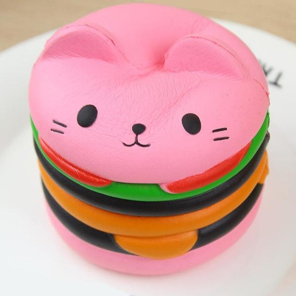 Squishy Cat Hamburger Stress Relief Toy