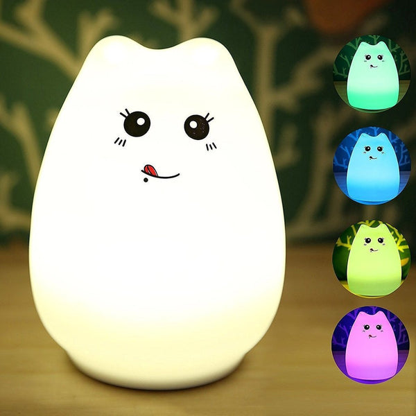 Rechargeable Touch Sensitive Cat LED Night Light