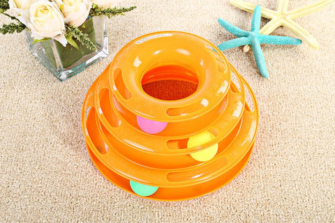 Cat Turntable Scrolling Ball Toy