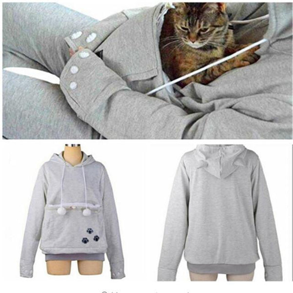 Comfy Women's Cat Hoodie Sweater