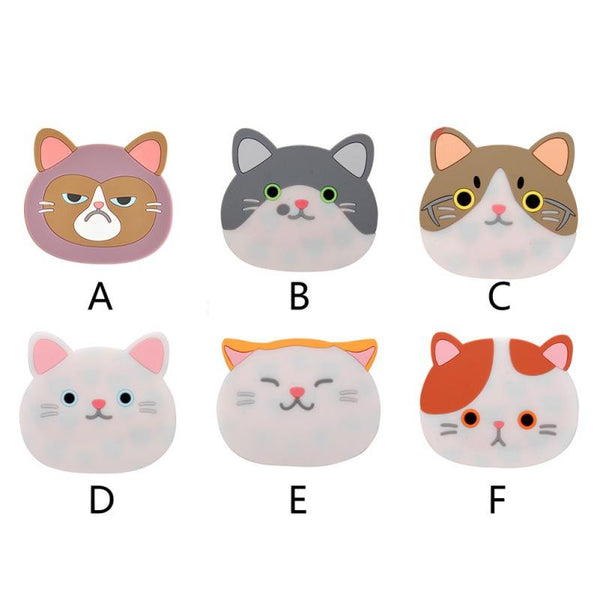 Cute Cat Silicone Coasters for Cups