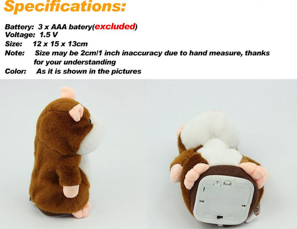 Cute Repeating Talking Plush Hamster